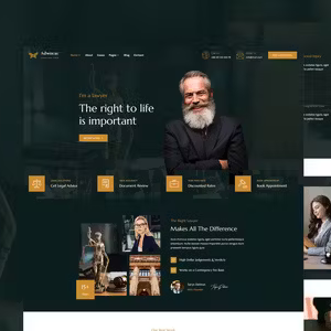 Adwocat Law Firm Elementor Template Kit
