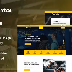 AutoWorks Car Repair Elementor Template Kit