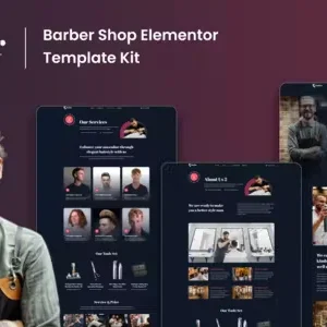 Barber 1997 Barbershop Elementor Template Kit