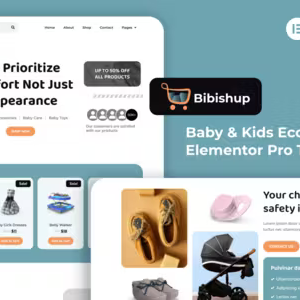 Bibishup Baby and Kids Ecommerce Elementor Kit