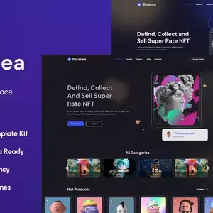 Binasea NFT Marketplace Elementor Template Kit