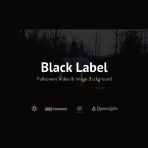 Black Label - Fullscreen Video & Image Background