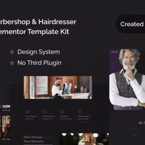 Cuthair Barbershop Elementor Template Kit