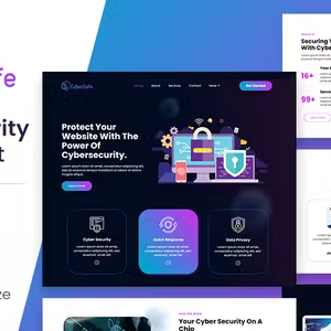 CyberSafe Security Elementor Template Kit