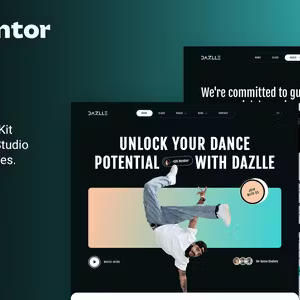 Dazlle Dance Studio Elementor Template Kit