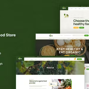 Ogenix Organic Food Store Elementor Template Kit