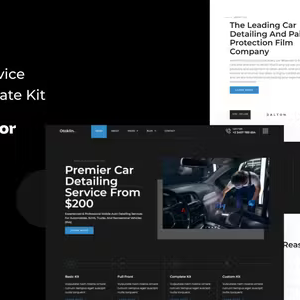 Otoklin Car Detailing Service Elementor Template Kit