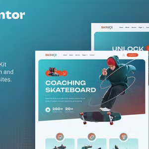 Skinex Skateboard Coach Elementor Template Kit