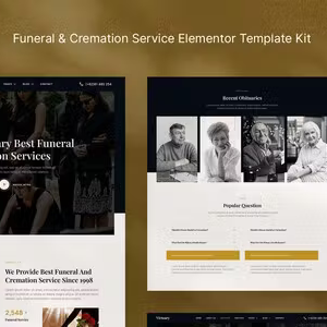 Virtuary Funeral Elementor Template Kit